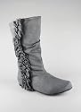 Ruffle Trim Suede Boot