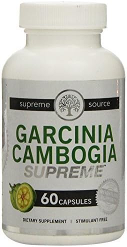 Garcinia Cambogia by Supreme Source. MAXIMUM Weight Loss Supplement and Appetite Suppresent. FULL 30 day supply, 60 Capsules by Supreme Sourc