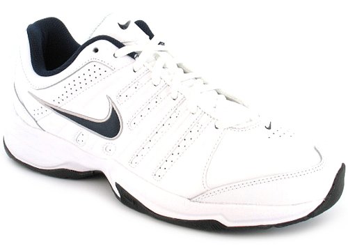 Mens Nike T-Lite Leather Training Shoes. - Wht/Obsidian/Black - UK 9