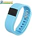 Henscoqi TW64 Fashion Smart Sports Wrist Band Bracelet with Bluetooth(Blue)