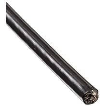Stainless Steel 302/304 Wire Rope, Nylon Coated, 7x19 Strand Core, Black
