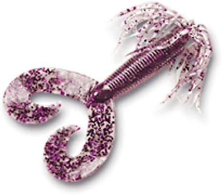 ChompersSkirted Grub Double Tail Grub, 1, 5in, Pumpkin Pepper, HG5D10-3