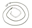 Necklace - D59 - Rope Chain for Pendants - 16-1/2" + 3" Extension Chain ~ Rhodium Plated