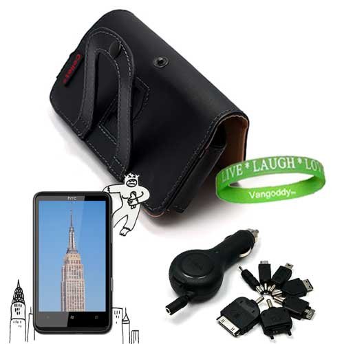 Quality BLACK Windows 7 OS HTC HD7 SmartPhone Leather Case Holster with Optional Belt Clip & Attached Leather Button Latch for HTC HD7 Windows Phone (T Mobile) + Compatible Windows 7 HTC HD7 Car Charger + Live * Laugh * Love Vangoddy Wrist Band!!! 417bHbc3i1L Quality BLACK Windows 7 OS HTC HD7 SmartPhone Leather Case Holster with Optional Belt Clip & Attached Leather Button Latch for HTC HD7 Windows Phone (T Mobile) + Compatible Windows 7 HTC HD7 Car Charger + Live * Laugh * Love Vangoddy Wrist Band!!!