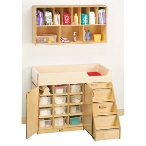 Diaper Changer W Stairs - Left - School and Play Furniture by Cutie Beauty
