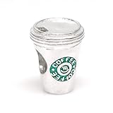 .925 Sterling Silver Hot Drink Green Caffeine Coffee Cup Bead Charm For European Charm Bracelets thumbnail