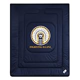 Illinois Fighting Illini NCAA "Locker Room Collection" Full or Queen Bed Co ....