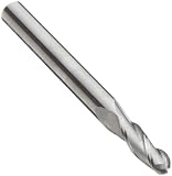 read full review Niagara Cutter CB330 Carbide End Mill, General Purpose, Uncoated (Bright), 3 Flutes, Ball End, 3/16