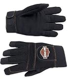 Harley-Davidson® Men's Mesh Full-Finger Gloves. Bar & Shield logo. 98263-07VM