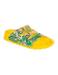 Birkis sandals Cuba from Birko-Flor in Indian Paisley Green with a narrow insole by Birkis