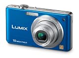 Panasonic Lumix DMC-FS7 Digitalkamera (10 Megapixel, 4-fach opt. Zoom, 6,9 cm (2,7 Zoll) Display, Bildstabilisator) blau - 