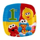 Sesame Street 1st Birthday Pocket Dessert Plates (8 count) Child