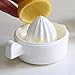 BOGZON Manual Lemon & Citrus & Lime & Orange Squeezer with Bowl - Juicer Strainer with Handle and Pour Spout, White