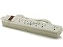 6 Outlet Power Strip Extension Chord, 90 Joules Surge Protector 3 Feet Chord