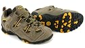 Hitec "Tiago" Boys Suede And Mesh Walking Shoes - Tan/Black/Yellow