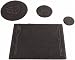 Tierra-Derco LS075 Slate 15-1/2-Inch Long Placemat, Set of 2, Black
