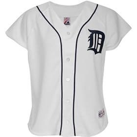 Detroit Tigers Home White Women's MLB Replica Jersey