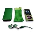New 5th Generation Nano Green Flip Case + Green Sock & Green Silicone Cover With Screen Protector For the New Apple iPod 5G Nano with Camera (Sep 2009) 8GB & 16GB + Green Neck Strap