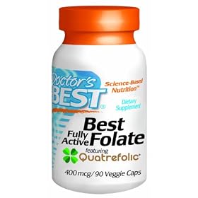 Click here to buy Doctor's Best Best Fully Active Folate 400mcg, 90 Count by Doctor's Best.