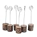 OULII Wooden Table Number Holders Stands for Wedding Decorations Pack of 6