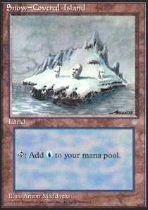 Magic: the Gathering - Snow-Covered Island - Ice Age