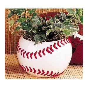 Buy Ceramic Baseball Planter Great for Kids Room,Sports Fans and Home and Office Decor now!