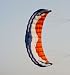 Power Traction Kite 5.0 M2 with Lines and Handles for Buggying, Landkiting and Snowkiting --Red and Blue