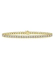 7" 14K Yellow Gold Classic Diamond Tennis Bracelet (7 ct. tw.)