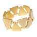 Triangle Design Ivory Bone Bangle Stretch Bracelet