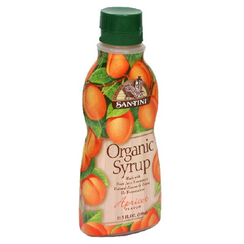 Santini Organic Syrup, Apricot Flavor, 11.5-Ounce Bottle (Pack of 5) by Santini