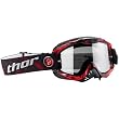 Thor MX Ally Fractal Adult Dirtbike Motorcycle Goggles - Red/Black