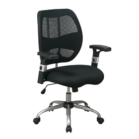 Office Star Woven Mesh Back and Mesh Seat Chair by Office Star