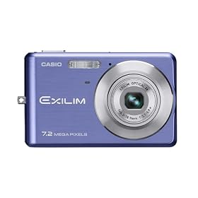 Casio Exilim EX-Z77 7.2MP Digital Camera with 3x Anti-Shake Optical Zoom (Blue) 