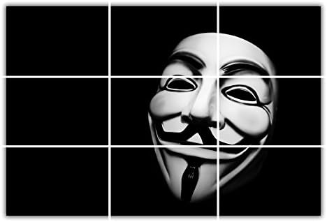 Anonymous Computer Hacker Mask POSTER GIANT WALL ART Decor