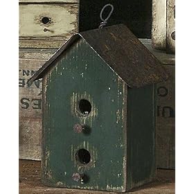 Minature Birdhouse-Dark Green from Birdhouses & Accessories