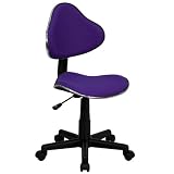 Chrome Accented Ergonomic Task Chair Purple