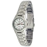 Seiko Ladies Automatic Silver Dial Day Date Watch SYMC21K1 by Seiko
