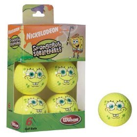 Wilson SpongeBob Squarepants Golf Balls: Sports &amp; Outdoors