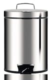 Brabantia Pedal Bin, 5litre, Brilliant Steel