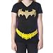Search : Batman Glitter Juniors Black V-neck Cape Tee