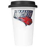 Charlotte Bobcats Ceramic Travel Cup (Black Lid)