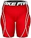 JustOneStyle New 083 Skin Tights Compression Base Layer Red Running Short Pants Mens