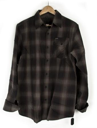Emerica Hoodlum HK Flannel Mens Shirt   Black