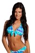Purple Haze: Halter Top with Removable Bow Tie Women's Swimsuit Separate by Blue Sky Swimwear (All styles sold as separates; Top Only)