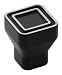 Amerock BP53025-SBK Galleria Polara Knob, Silvered Black