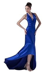 V-neck Asymmetric Taffeta 2016 Bridesmaid Dress/Prom Dress 