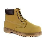 Mens Hush Puppies 6 Inch Wheat Nubuck Leather Boots