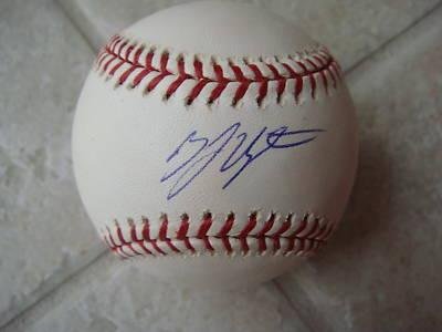 B.j .upton Tampa Bay Rays Signed Official Ml Ball - Autographed Baseballs