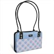Nuo Tech  Chloe Dao Mobile Tech Handbag: Pattern Blue Plaid