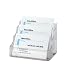 Sigel VA130 Visitenkarten-Aufsteller, glasklar, mit 3 F�chern, Hartplastik, f�r bis zu 210 Karten (max. 94x85 mm), 1 ST
